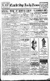 Cambridge Daily News Thursday 03 October 1918 Page 1