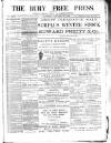 Bury Free Press Saturday 10 January 1885 Page 1
