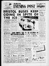 Bristol Evening Post Monday 12 January 1959 Page 1