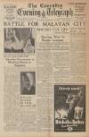 Coventry Evening Telegraph Saturday 10 January 1942 Page 1