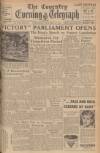 Coventry Evening Telegraph Wednesday 29 November 1944 Page 1