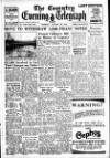 Coventry Evening Telegraph Thursday 29 January 1948 Page 1
