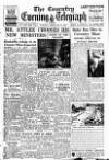 Coventry Evening Telegraph Tuesday 28 February 1950 Page 1