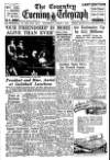 Coventry Evening Telegraph Wednesday 08 March 1950 Page 1