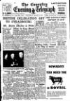 Coventry Evening Telegraph Wednesday 29 March 1950 Page 1