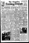 Coventry Evening Telegraph Monday 24 July 1950 Page 1