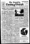 Coventry Evening Telegraph Monday 04 September 1950 Page 1