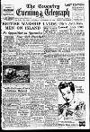 Coventry Evening Telegraph Saturday 30 September 1950 Page 1