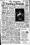 Coventry Evening Telegraph Monday 30 October 1950 Page 1