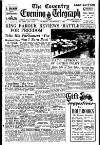 Coventry Evening Telegraph Thursday 15 November 1951 Page 1