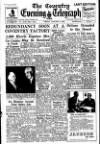 Coventry Evening Telegraph Friday 02 January 1953 Page 1