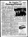 Coventry Evening Telegraph Wednesday 13 January 1954 Page 1