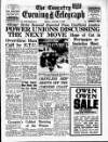 Coventry Evening Telegraph Friday 11 January 1963 Page 1
