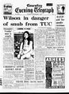 Coventry Evening Telegraph Tuesday 03 September 1968 Page 1