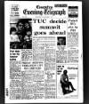 Coventry Evening Telegraph Wednesday 01 November 1972 Page 1