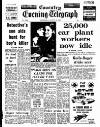 Coventry Evening Telegraph Wednesday 28 August 1974 Page 1
