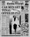 Coventry Evening Telegraph Wednesday 14 December 1988 Page 1