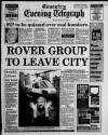 Coventry Evening Telegraph Friday 15 March 1991 Page 1