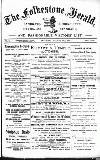 Folkestone, Hythe, Sandgate & Cheriton Herald Saturday 22 August 1891 Page 1