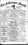 Folkestone, Hythe, Sandgate & Cheriton Herald Saturday 17 October 1891 Page 1