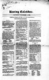 The Irish Racing Book and Sheet Calendar Saturday 08 November 1828 Page 1