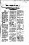 The Irish Racing Book and Sheet Calendar Monday 11 May 1829 Page 1