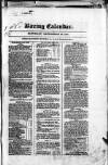 The Irish Racing Book and Sheet Calendar Saturday 26 September 1829 Page 1
