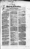 The Irish Racing Book and Sheet Calendar Monday 27 June 1831 Page 1