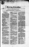 The Irish Racing Book and Sheet Calendar Tuesday 20 September 1831 Page 1