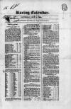 The Irish Racing Book and Sheet Calendar Saturday 09 May 1835 Page 1