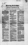 The Irish Racing Book and Sheet Calendar Wednesday 23 September 1835 Page 1