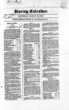 The Irish Racing Book and Sheet Calendar Saturday 19 August 1837 Page 1
