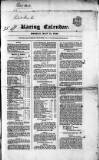 The Irish Racing Book and Sheet Calendar Monday 11 May 1840 Page 1