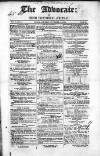 Advocate Saturday 11 November 1848 Page 1