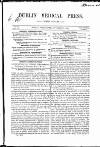 Dublin Medical Press Wednesday 09 September 1846 Page 1