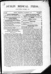 Dublin Medical Press Wednesday 03 November 1847 Page 1