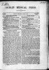 Dublin Medical Press Wednesday 05 May 1852 Page 1