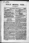 Dublin Medical Press Wednesday 15 September 1852 Page 1