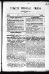 Dublin Medical Press Wednesday 04 January 1854 Page 1