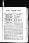 Dublin Medical Press Wednesday 30 January 1856 Page 1