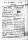 Dublin Medical Press Wednesday 15 September 1858 Page 1
