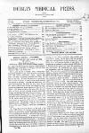 Dublin Medical Press Wednesday 22 September 1858 Page 1