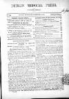 Dublin Medical Press Wednesday 24 November 1858 Page 1