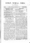 Dublin Medical Press Wednesday 30 November 1859 Page 1