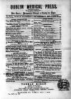 Dublin Medical Press Wednesday 19 September 1860 Page 1