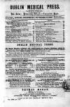 Dublin Medical Press Wednesday 14 November 1860 Page 1