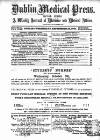 Dublin Medical Press Wednesday 28 September 1864 Page 1