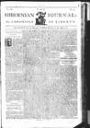 Hibernian Journal; or, Chronicle of Liberty Friday 22 January 1773 Page 1