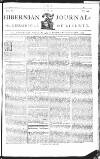 Hibernian Journal; or, Chronicle of Liberty Wednesday 24 November 1773 Page 1