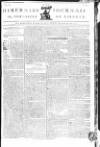 Hibernian Journal; or, Chronicle of Liberty Friday 15 November 1776 Page 1